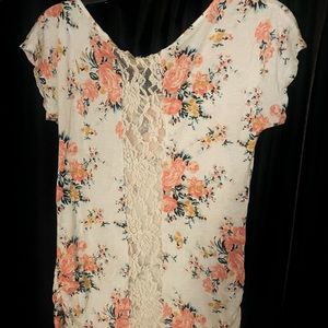 Ladies cotton blouse floral print size med/large